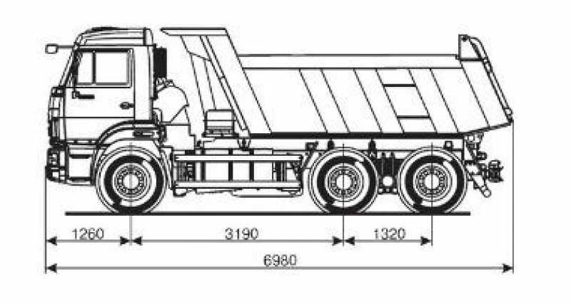 65115-406058-50 Самосвал КамАЗ