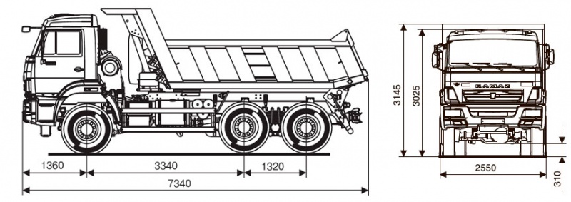 65111-6020-50 Самосвал КамАЗ