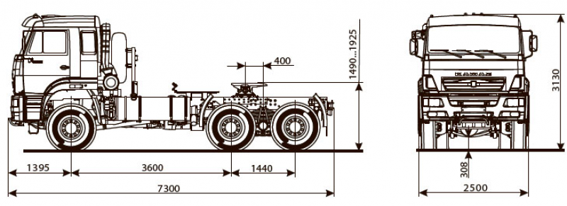 65225-6014-53 Тягач КАМАЗ