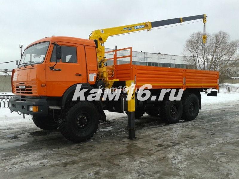 КАМАЗ 43118 с КМУ Soosan 513 (без электроники)