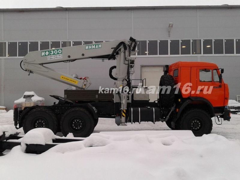 Тягач КАМАЗ 43118 с КМУ ИНМАН ИФ 300 (без электроники)